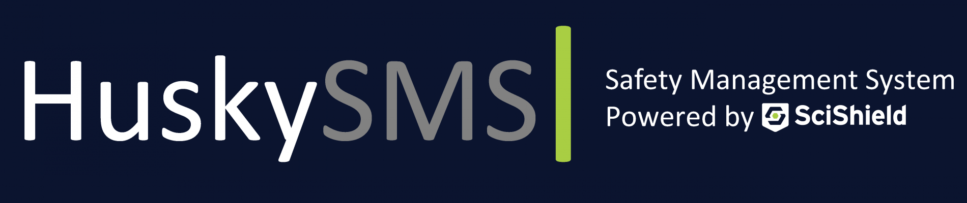 Husky SMS banner with SciShield logo